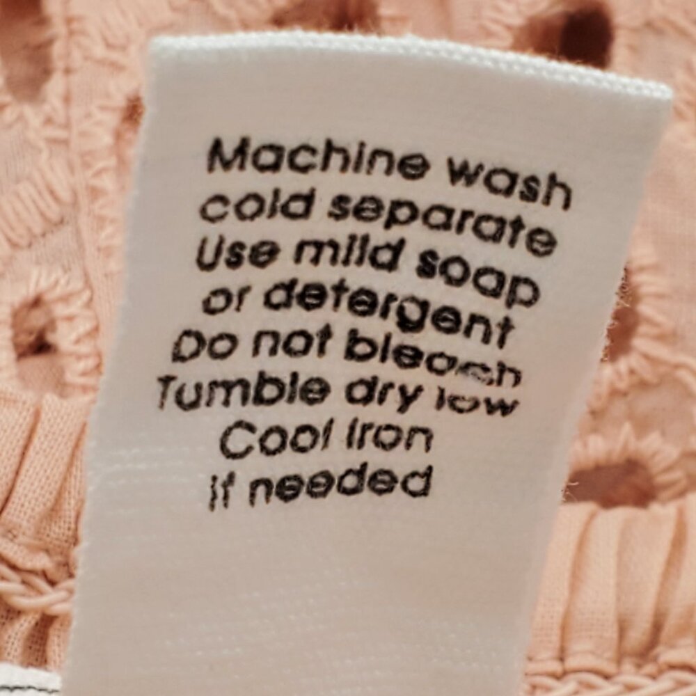 Japna Peach Lace Adjustable Strap Cotton Peplum Camin Top, Medium - Picture 6 of 7